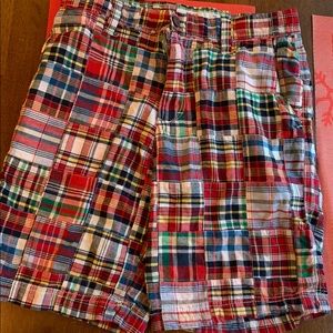 Mens Izod Saltwater plaid shorts size 30